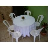aluguel de cadeira e mesas para festa preço no Santo André