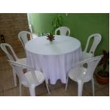 aluguel de cadeiras e mesas preço em Cajamar